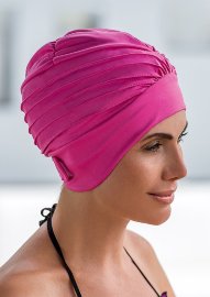 Шапочка для плавания для длинных волос FASHY Шапочка для плавания текстильная ,непромокаемая, с застежкой.