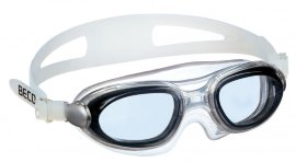 Очки-маска для плавания &quot;Гоа&quot; 9928 Очки для плавания панорамные, силикон, жесткая переносица, 100% зашита от ультрафиолета, линзы поликарбонат, антифог. "ВЕСО" Ассортимент 12 шт
